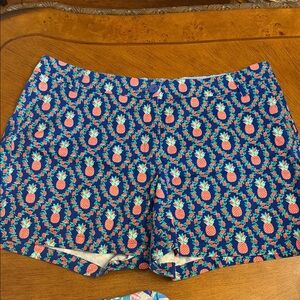 Crown & Ivy Blue Pineapple Print Shorts 14 new no tag